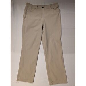 Lululemon Women's Size 12 ABC Beige Straight Leg Casual Pants Tech